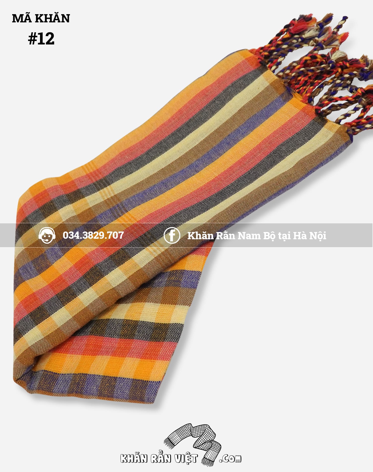 Khăn caro 7 màu - Ảnh 3