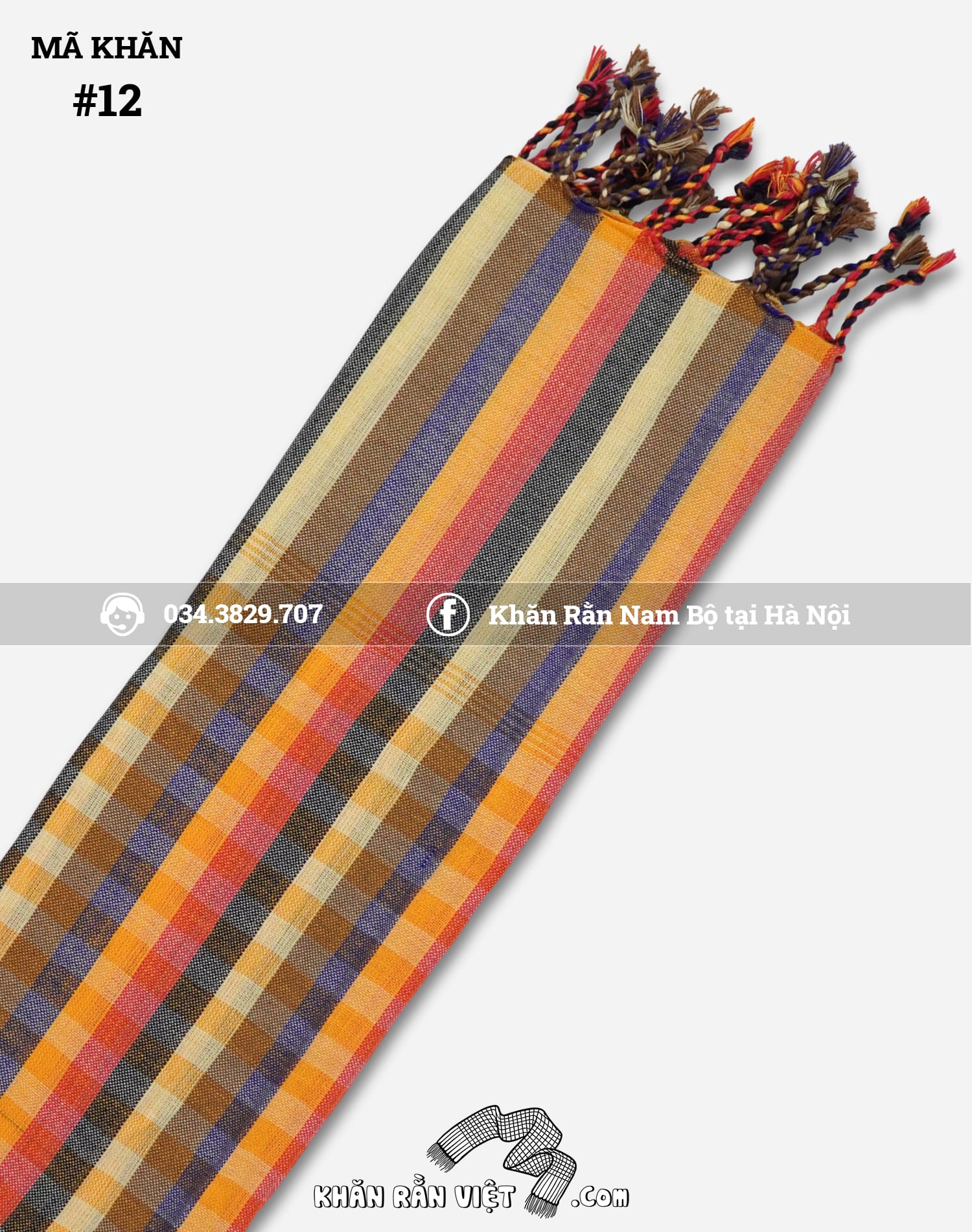 Khăn caro 7 màu - Ảnh 4